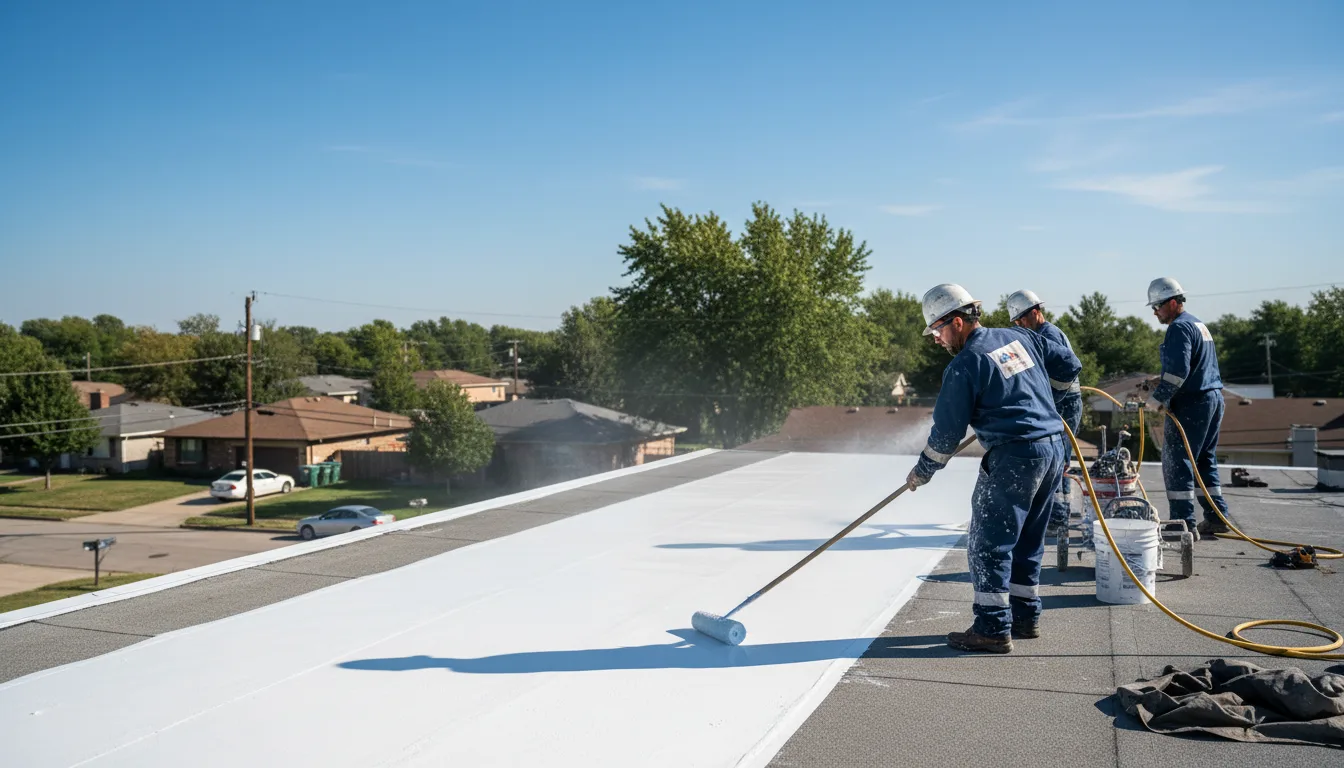 Commercial roof coating in Brookfield, MA near me